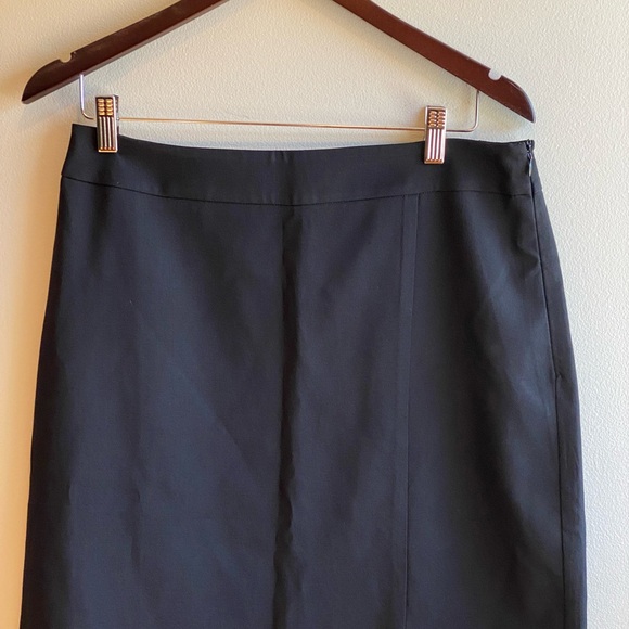 Pixie Market Black Long Maxi Midi Long Skirt with Front Slit Size Large - Picture 4 of 9